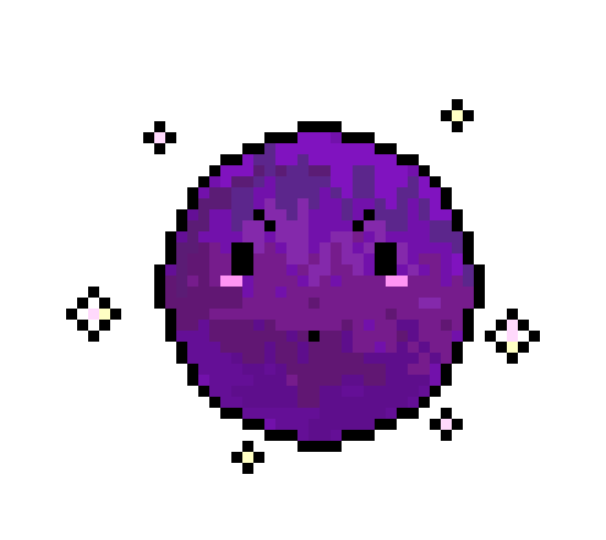 [52d75a] kawaii purple planet