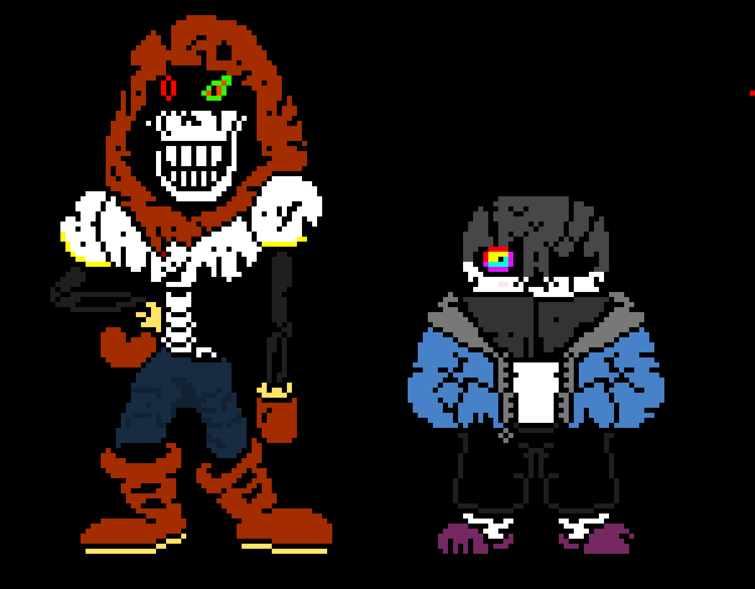[f991e0] Final Try Sans and Papyrus the Skelebros