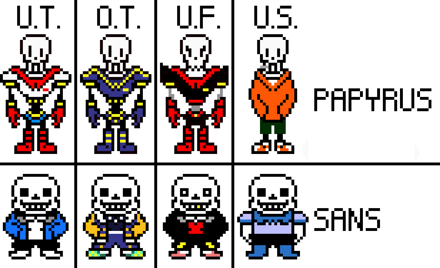 [9664c4] Some Versions of Papyrus and Sans