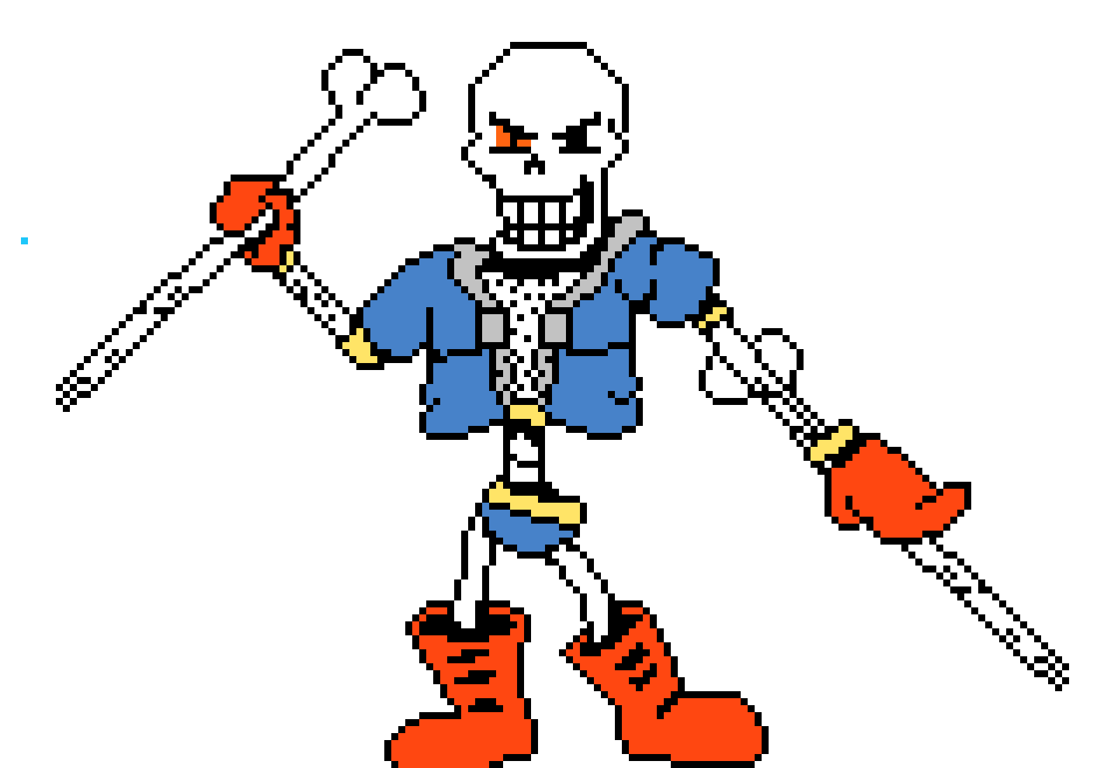 Disbelief Papyrus Phase 2 Battle Sprite.