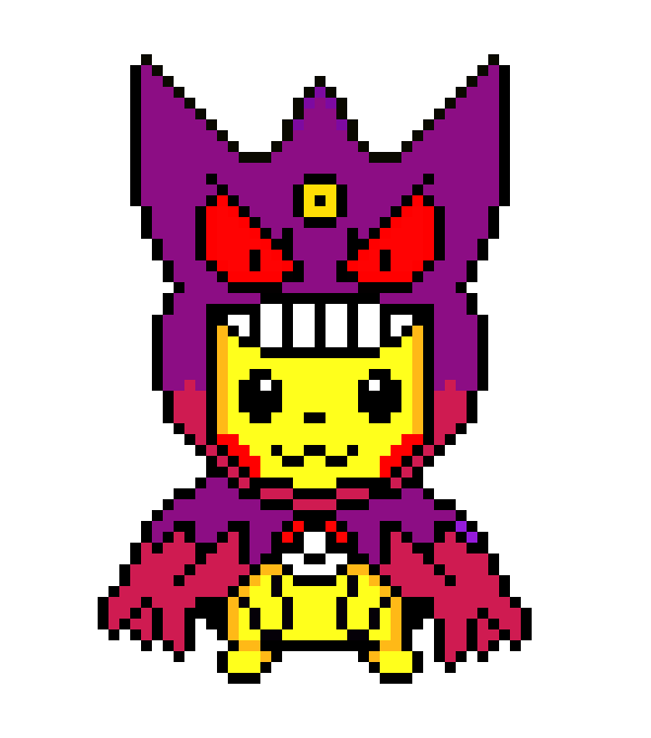 Mega Gengar pikachu perler