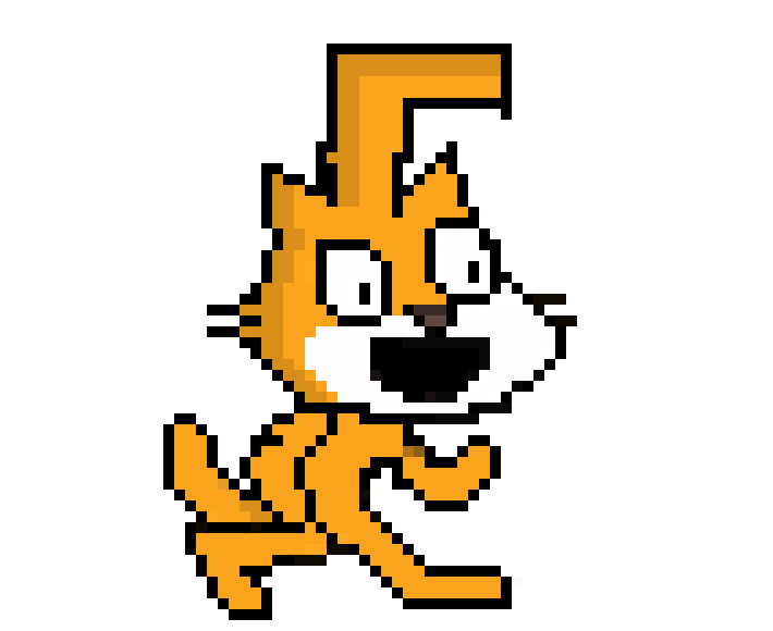 [cd4171] 8-bit Scratch Cat and gun