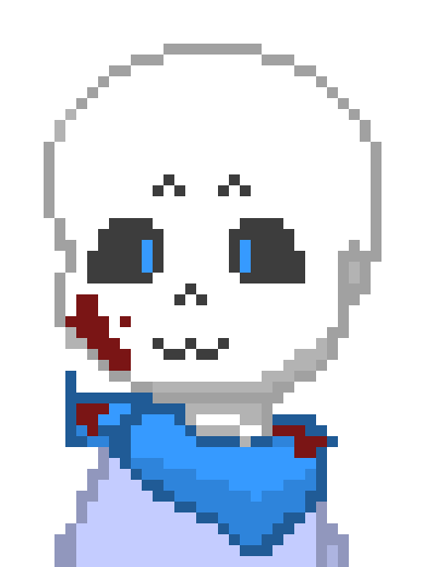 Blueberry was currently squishing Destruction!Sans's cheeks