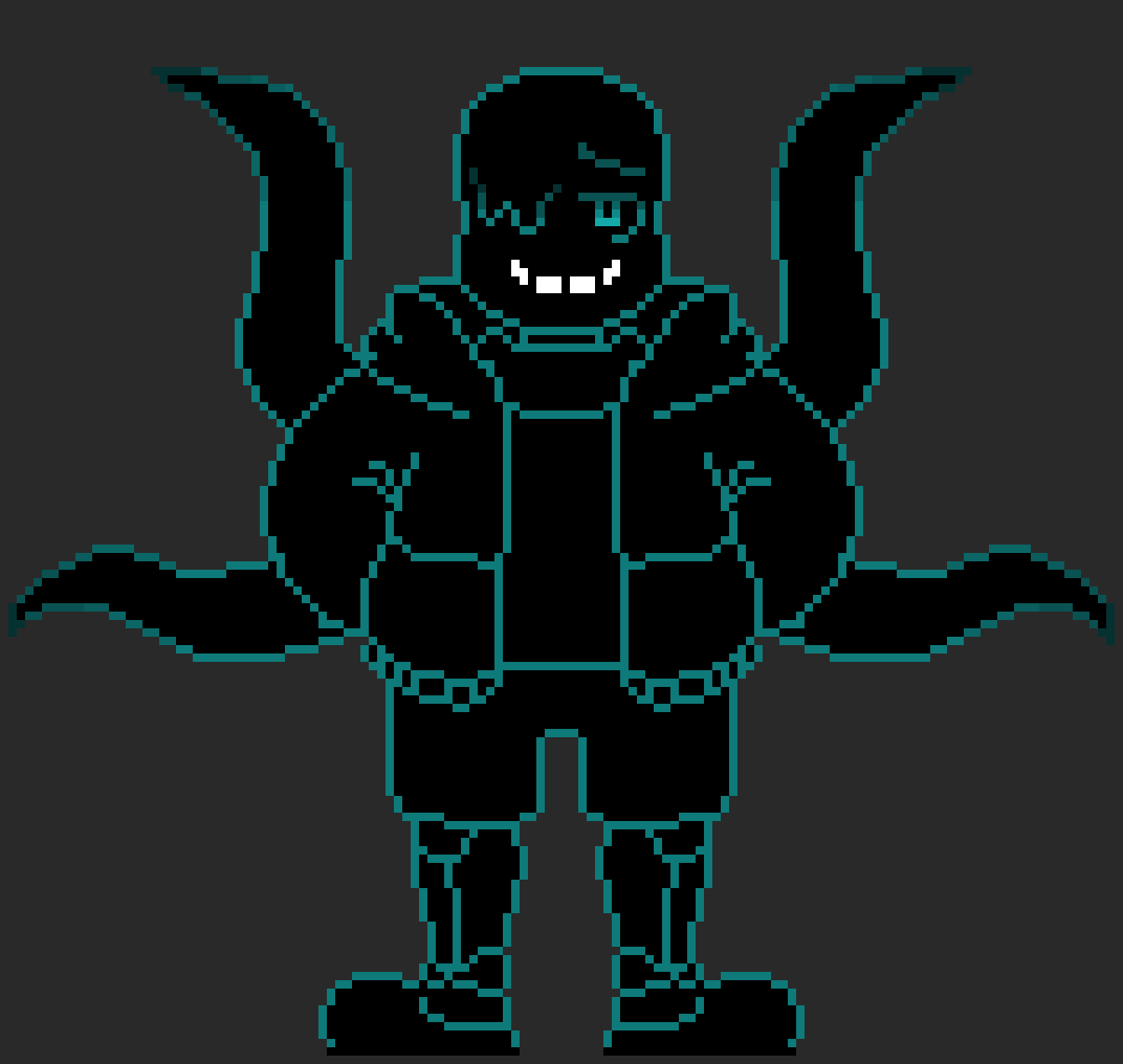 Nightmare Sans [Redrawn by Boarderline263, drawn by unknown artist]