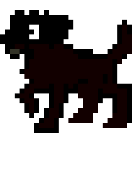 [500b04] pixel art dog                