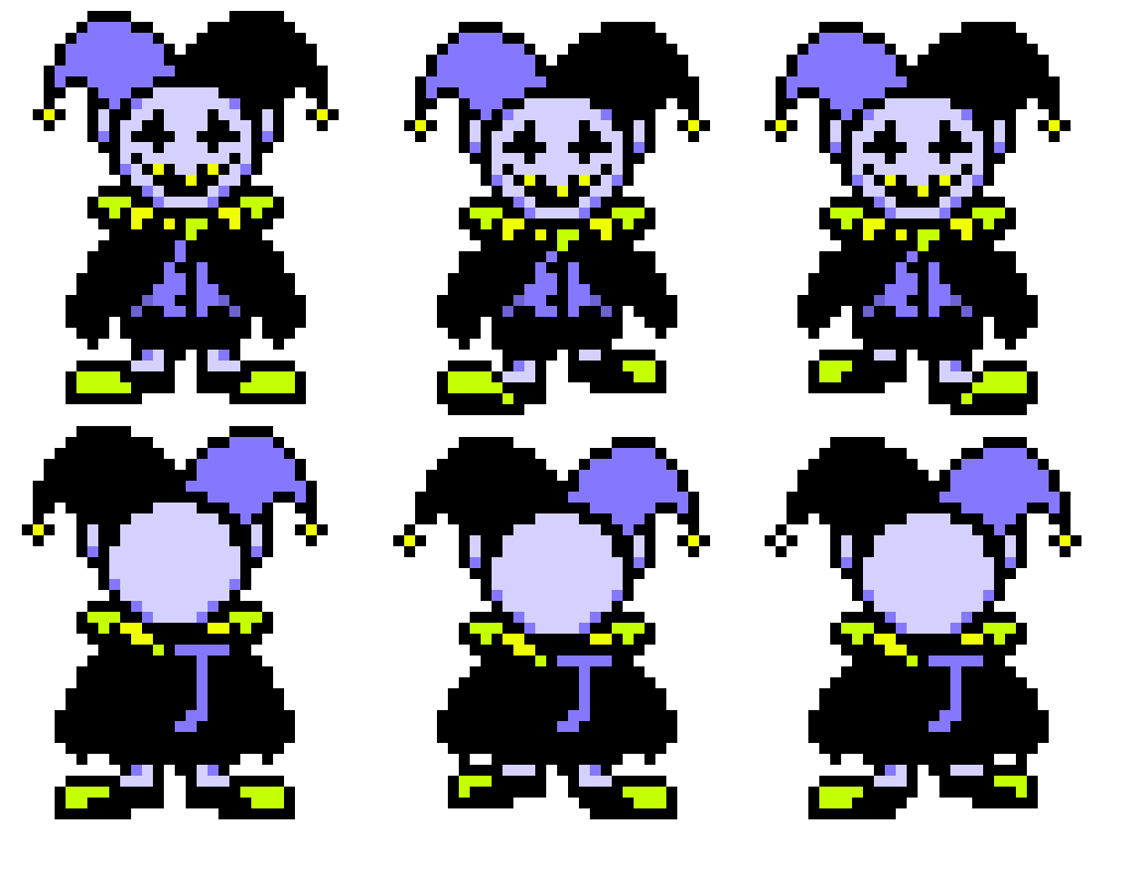Jevil partner sprites (W.I.P) - K.Vargas