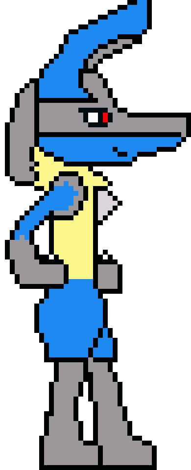 [9664c4] Lucario Side View 2