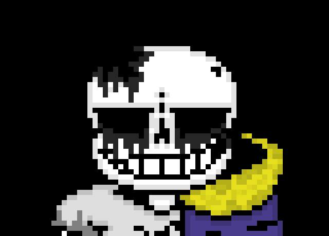 [57dac4] didnt know a Papyrus had THIS much will to kill *he teleports on top of a blaster floating* hey buddy, watch out- 