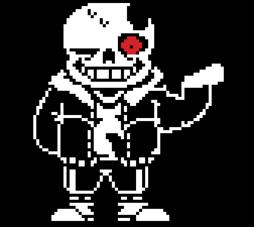 [7b43fa] Horrortale Last Starvation Sans Sprite wink