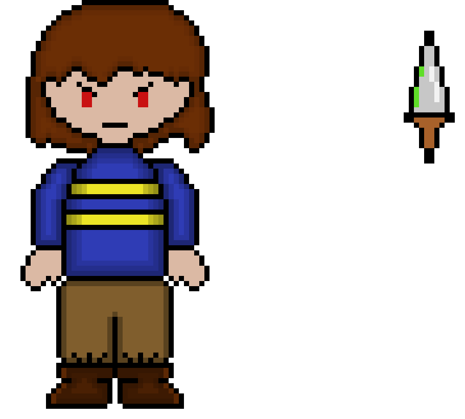 [78a5cd] I'M NOT DEAD **** FACE!!! *Stabs the attacker repeatedly.*}SE!Chara