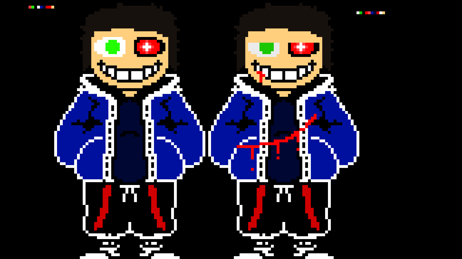 chaotic swapped Leo/sans phase 1/2
