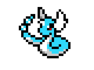 [9664c4] Dragonair pixel art