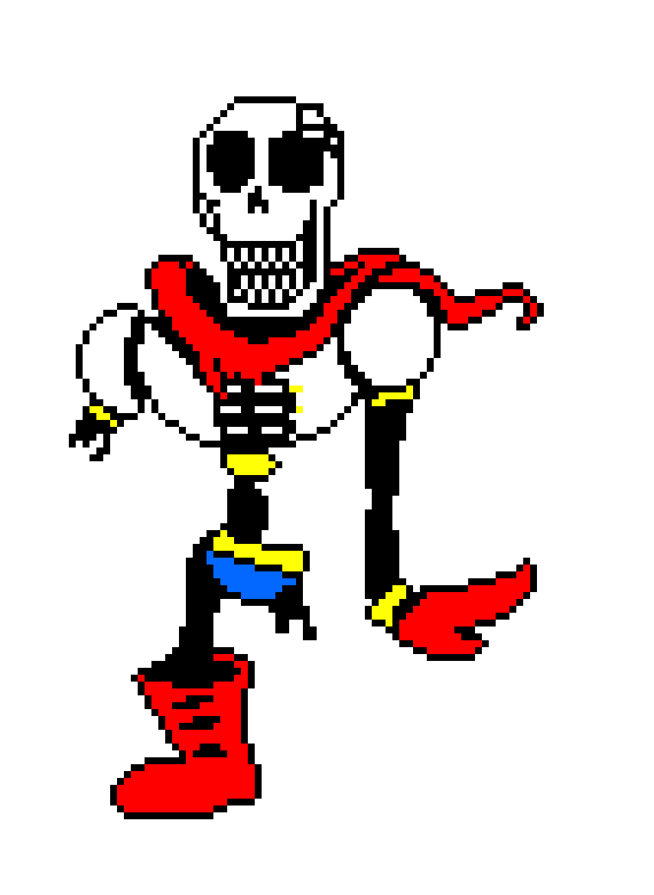 [4ff438] Undertale Papyrus. free for your editing