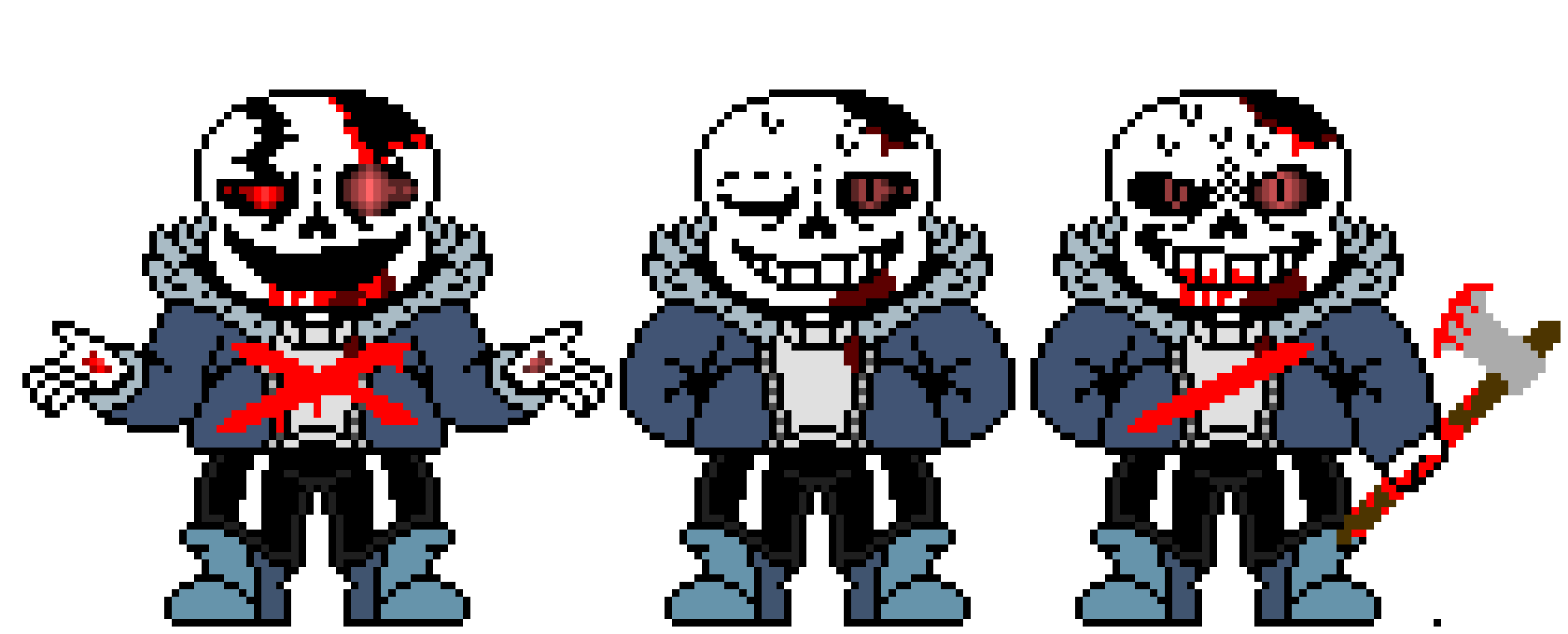 HorrorTale Sans Last blood hardmode Sprite. V5