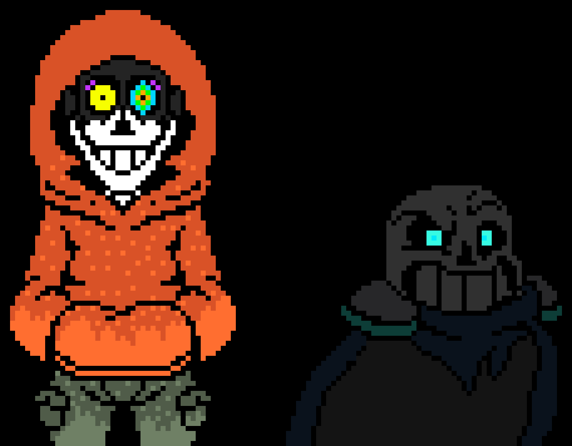 dustswap  Sans and Papyrus.(made by dustverse21)