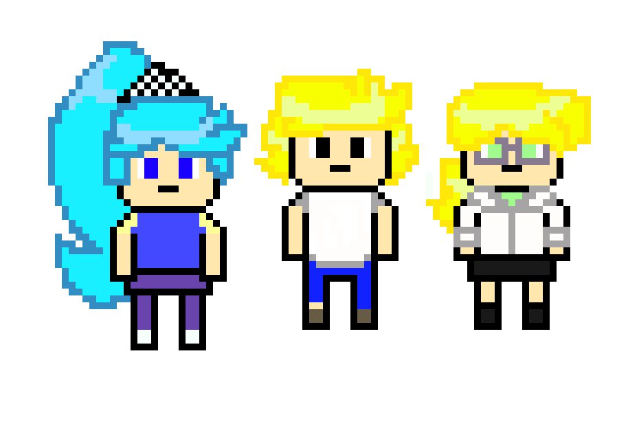 [9664c4] Danganronpa pixel sprite base