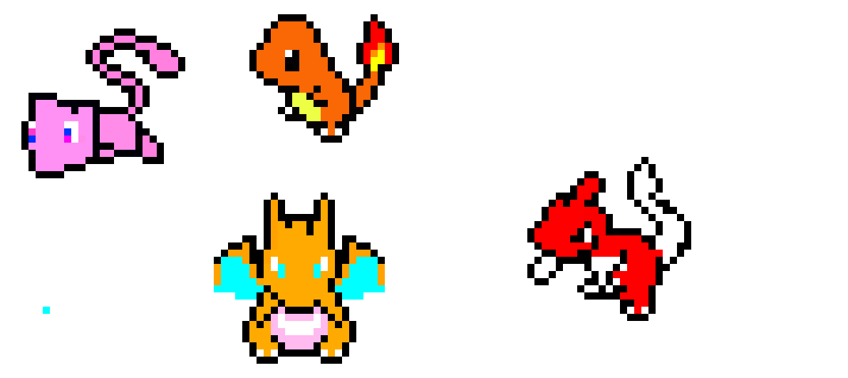 [987762] Mew and Charmander and Charizard and Charmeleon