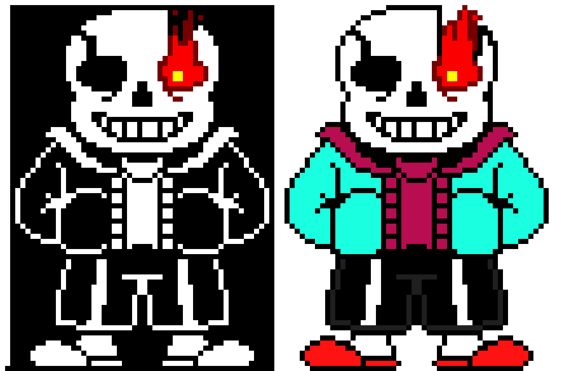[1b8204] Undertale Sans the Skeleton Battle Sprite Update.
