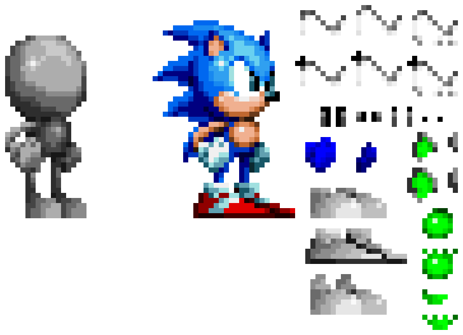 Custom Sonic Character Sprite - APL