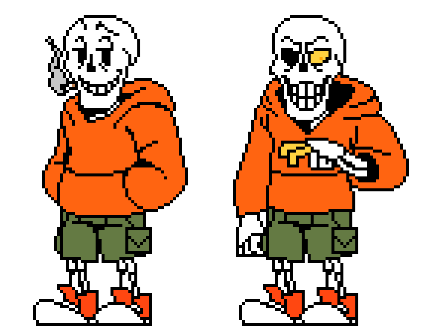 Classic/Canon Underswap Papyrus Sprite v2.
