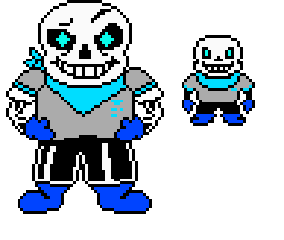 Sans Underswap Sprite (No Green Background)
