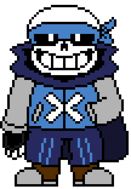 *bllasts the changing color bone* - ts sans (landon)
