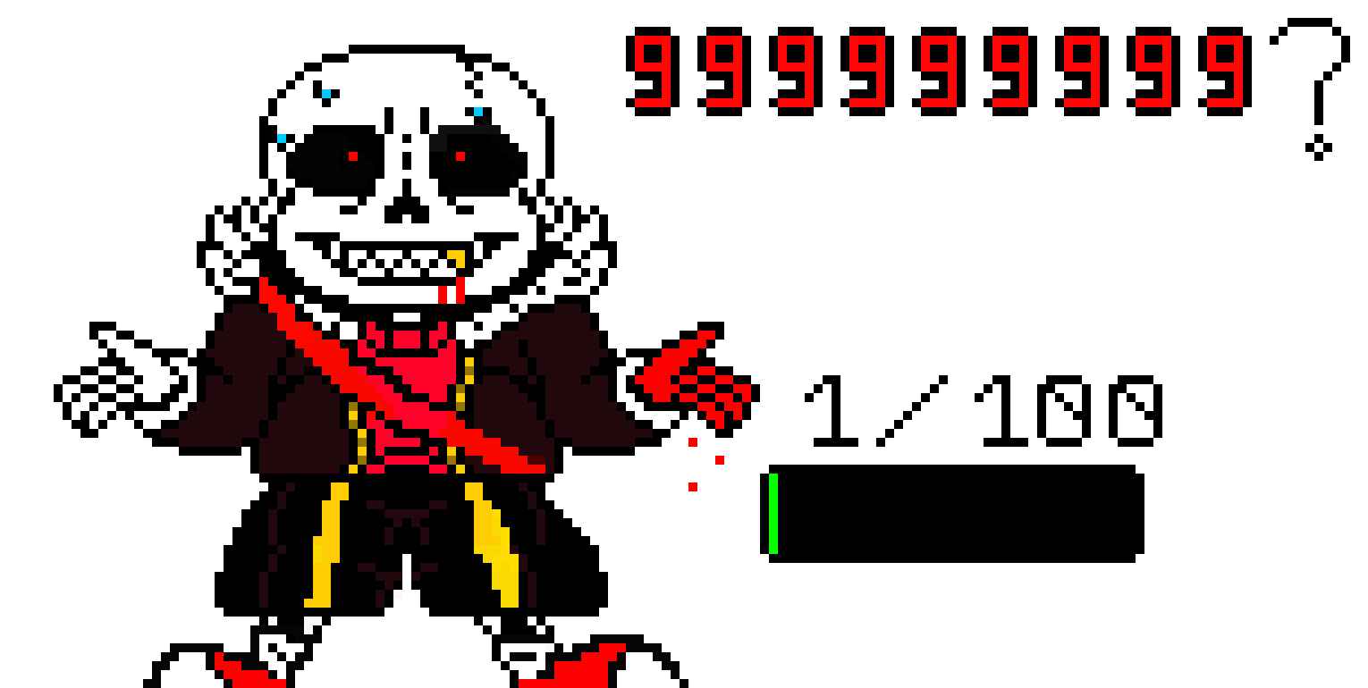 Underfell Sans Last Breath Phase: 1.5 This i just the beggining