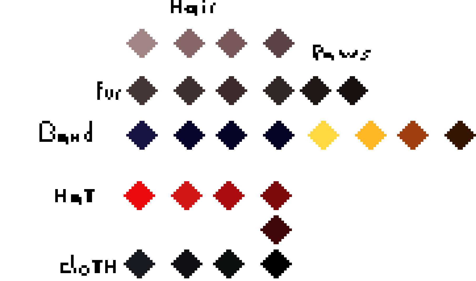 [85e38c] Silly Holliday's Color Pallet! 