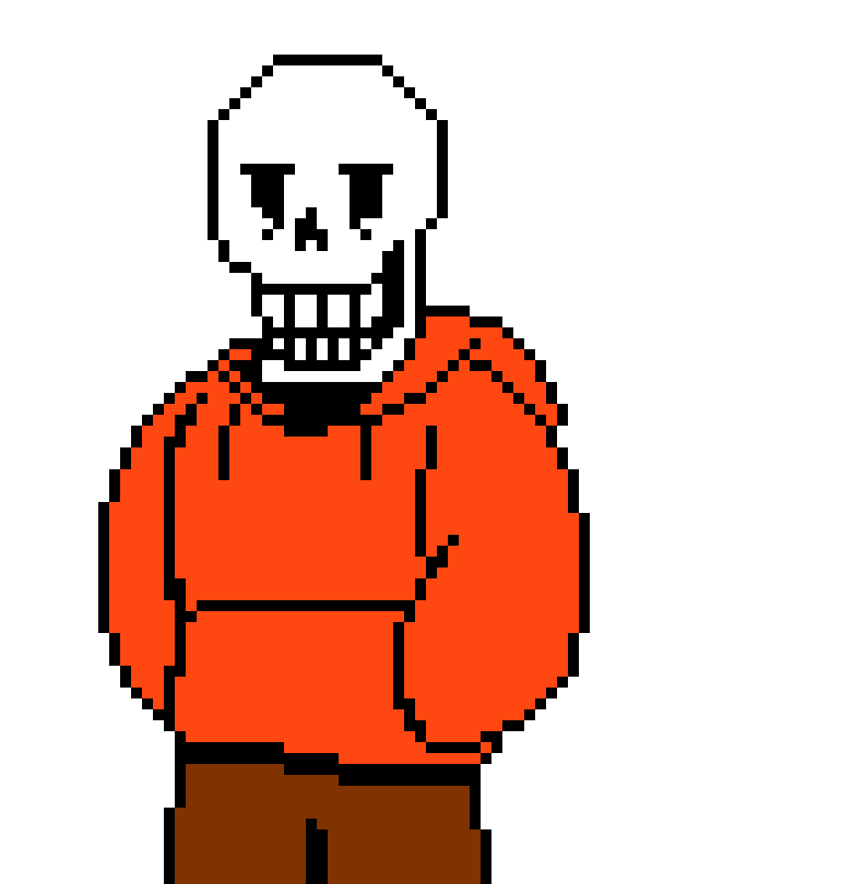 [e6d58b] Underswap Papyrus Sprite.