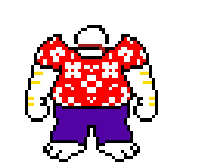 [d082ec] asgore with a red shirt in the anti-void and he is big sad also has no head