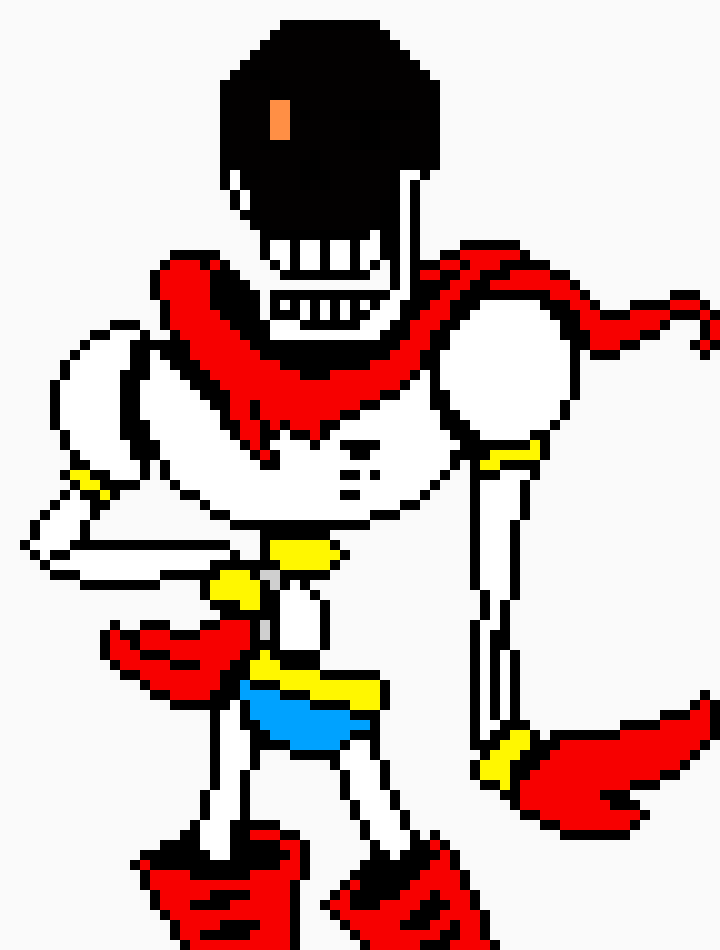[f52639] Undertale Papyrus sprite Unhappy