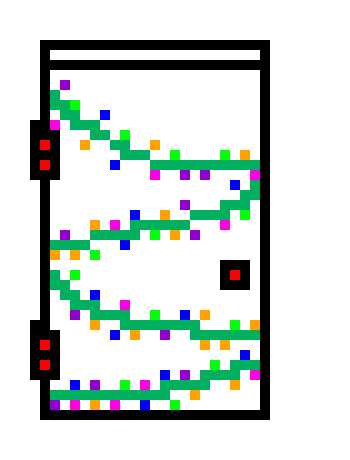 [555549] Christmas door