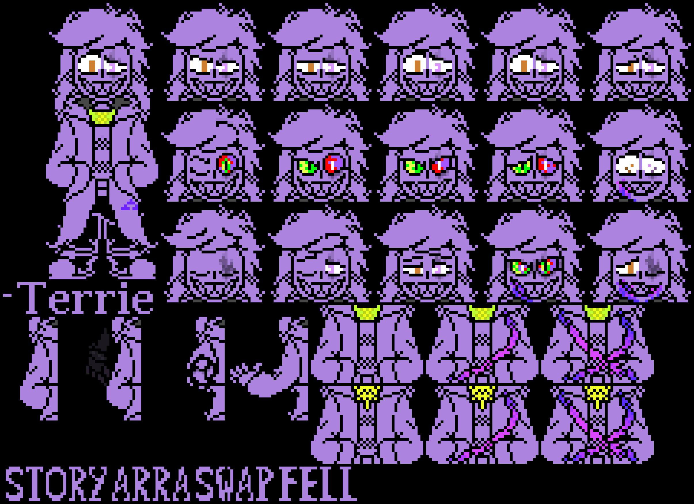 "StoryArraSwapFell Justin [Full sprite sheet] | -Terrie