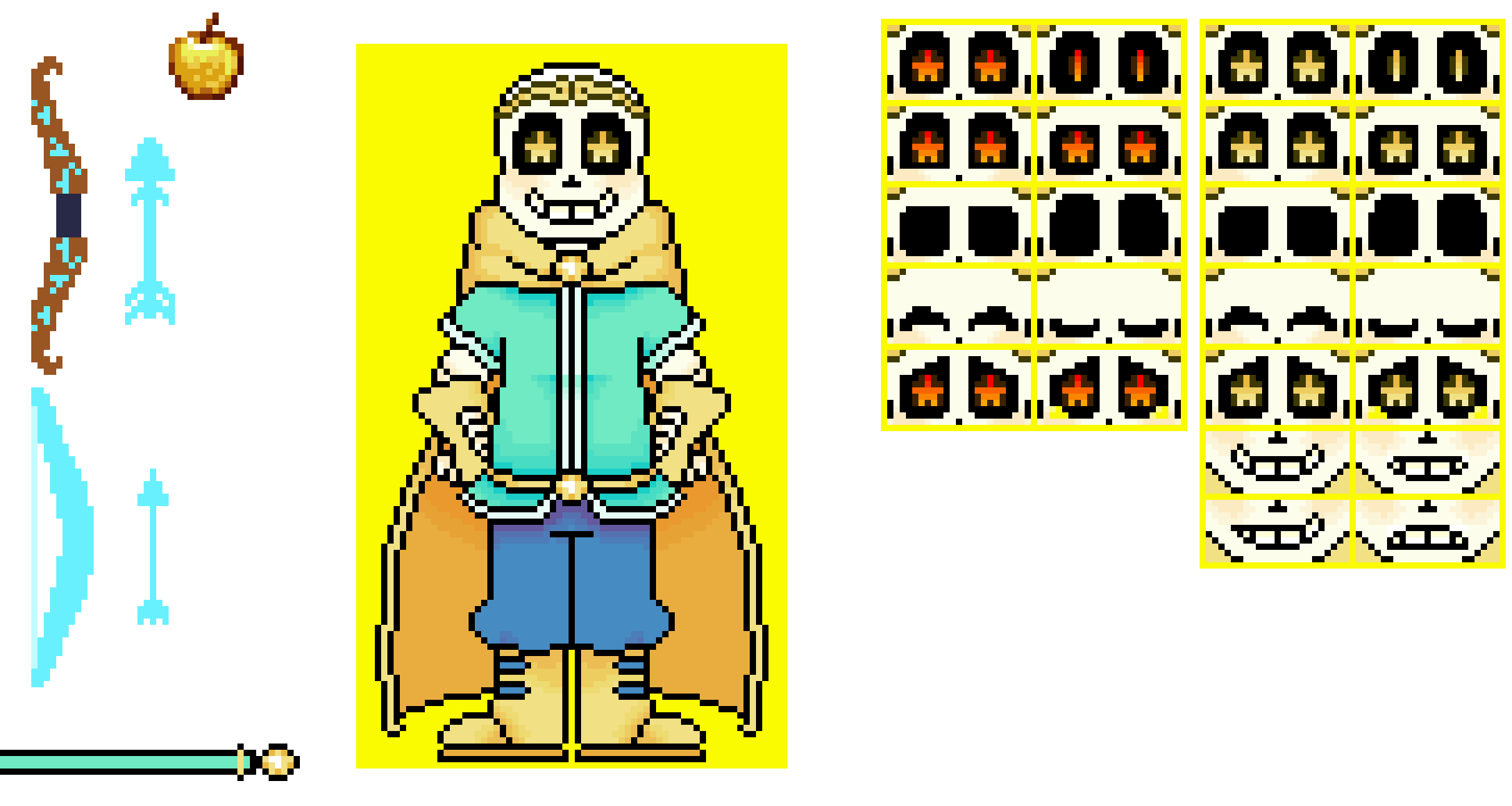 Dream!Sans Sprite Sheet (desc)