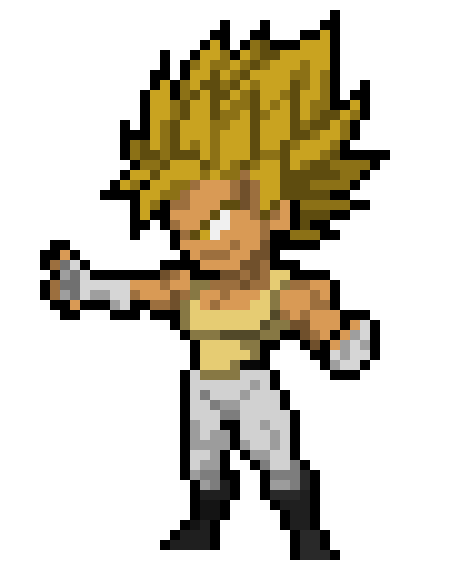 [6c26bc] Toru, the Earthling/Saiyan Hybrid (Super Toru 2 Form) - DBZ OC