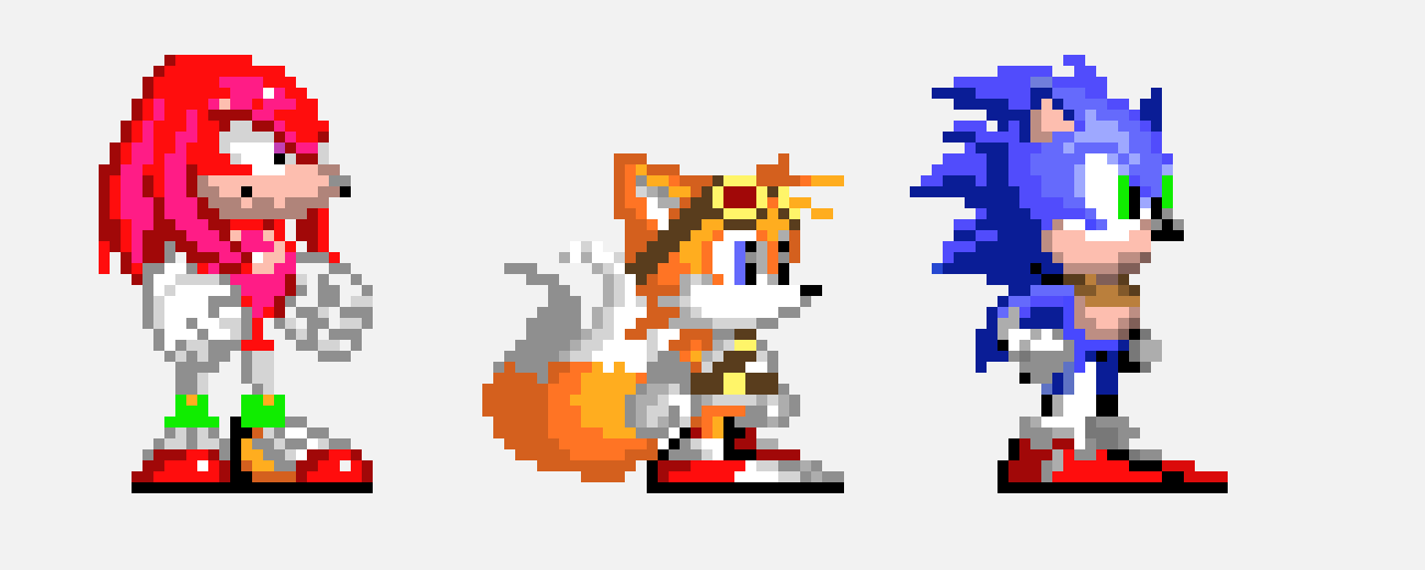 [065905] sonic tails and knuckles