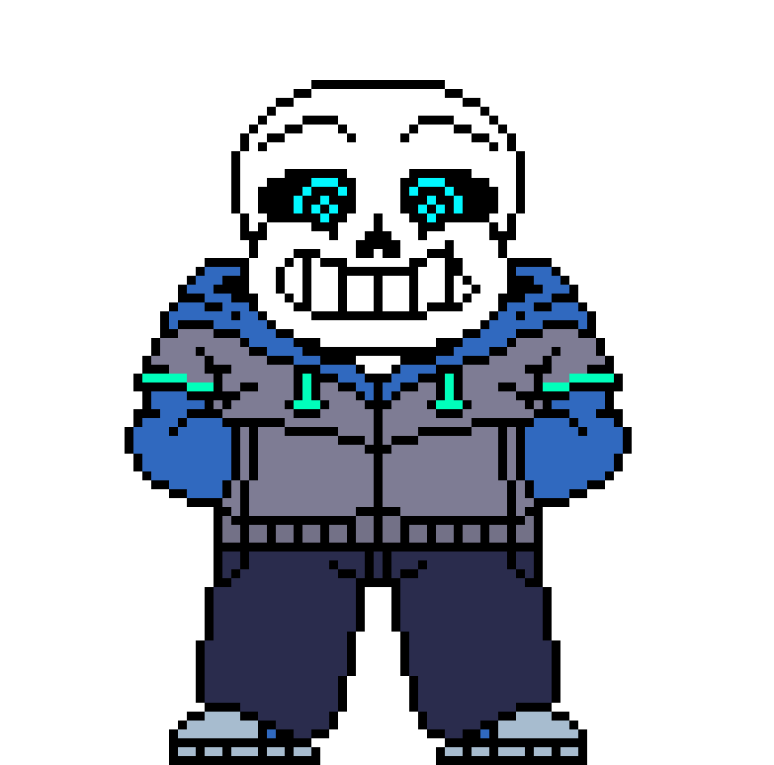 so i looked at the designs of ts!underswap, normal underswap sans sprites and swapswap to come up with this "Canonically accurate" sprite of TS!Swapswap sans.