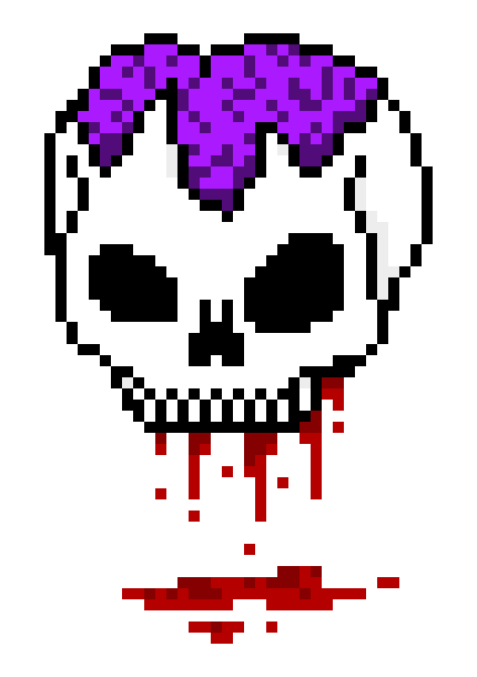 [9664c4] CrazyFloatingSkullBrainCapBloodSolid