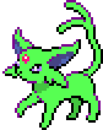 [8e0c41] Shiny Espeon Pixel Art
