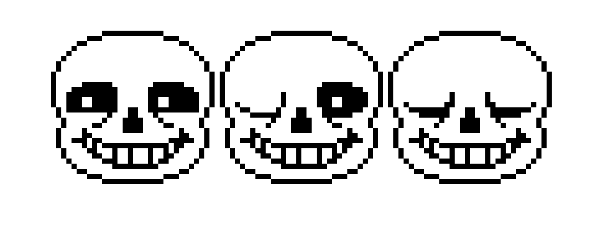 just some sans battle faces i made