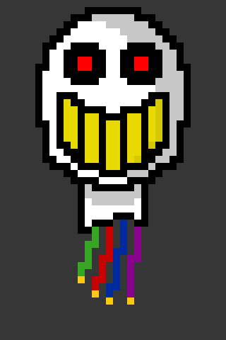 [9664c4] fnaf parody animatronic bust pixel art