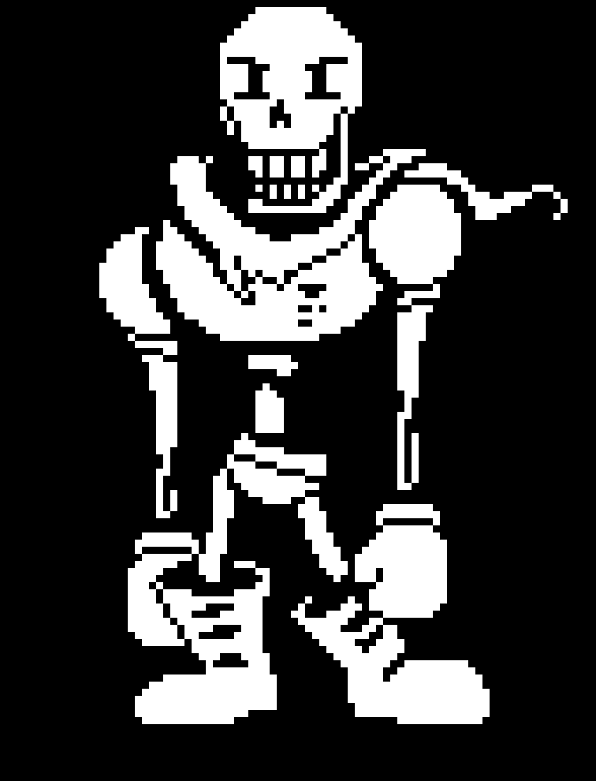 [059b01] Undertale: Rejuvenation Papyrus Battle Sprite.