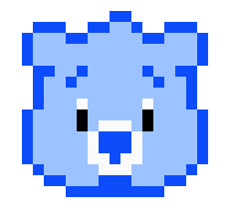 [d34413] Grumpy Bear Care Bear Pixel