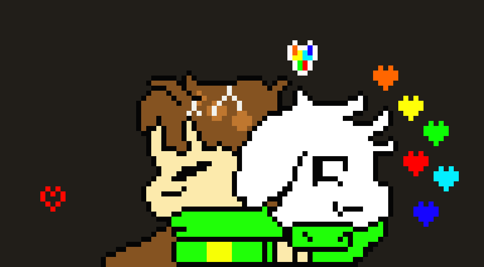 [9664c4] Glitchtale Sans And Asriel