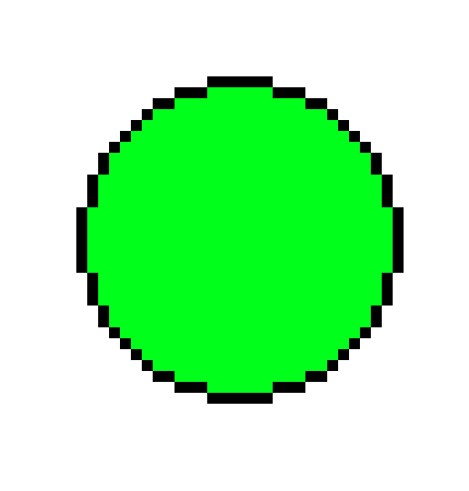 [65f72e] Pixel Art Circle 1