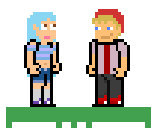 [9664c4] Pixel Girl & Boy