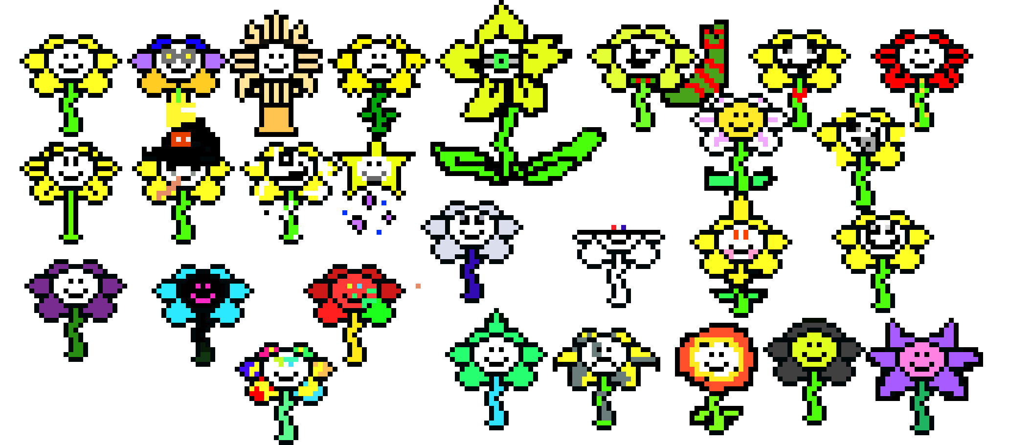 [965d3c] flowey au themes