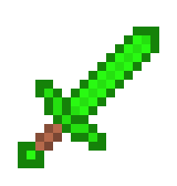 Minecraft Emerald sword