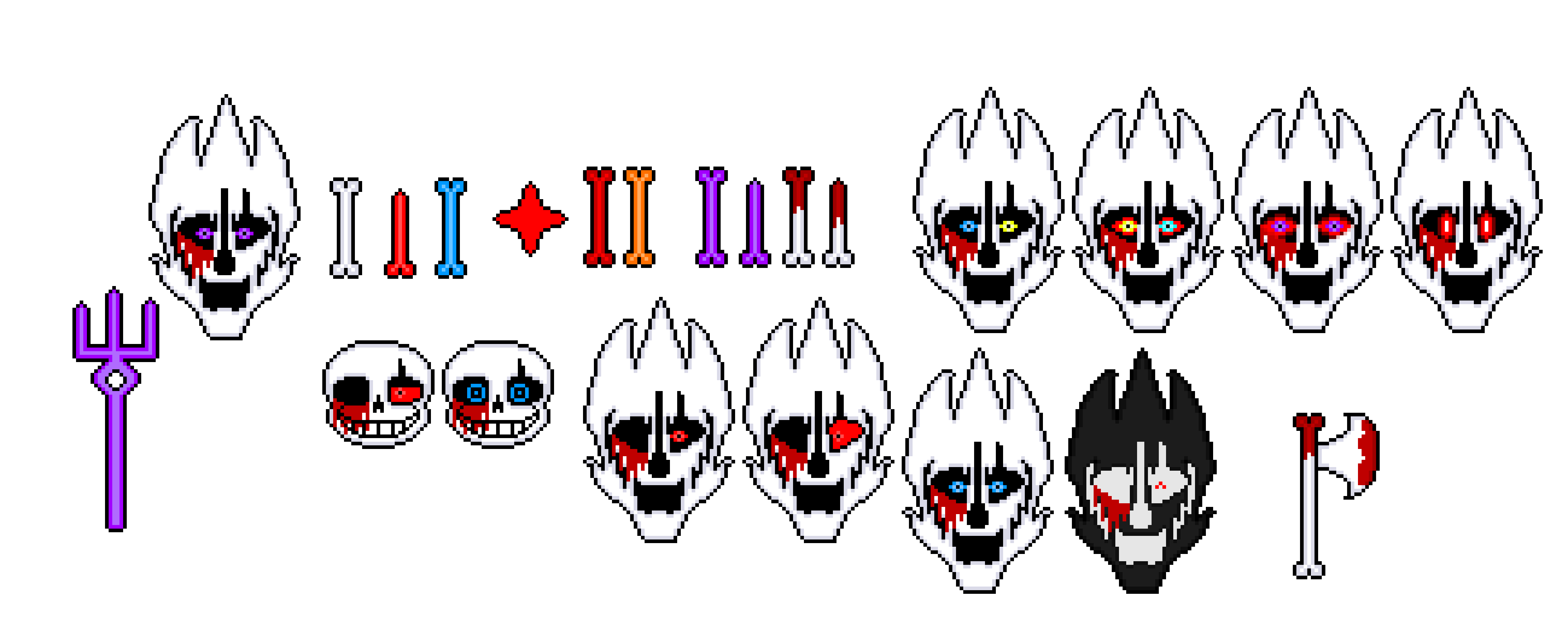 [8c434a] AwesomeTale sans attacks + extra heads-HHS