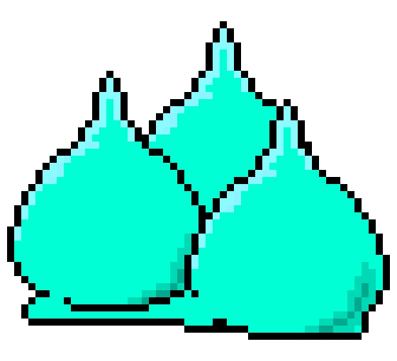 [5b2f3e] -out of the bouncing glitches, this thing spawns, it's just a blob of jelly-